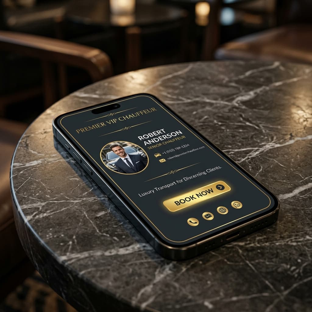 Digital Profile Mockup on Phone